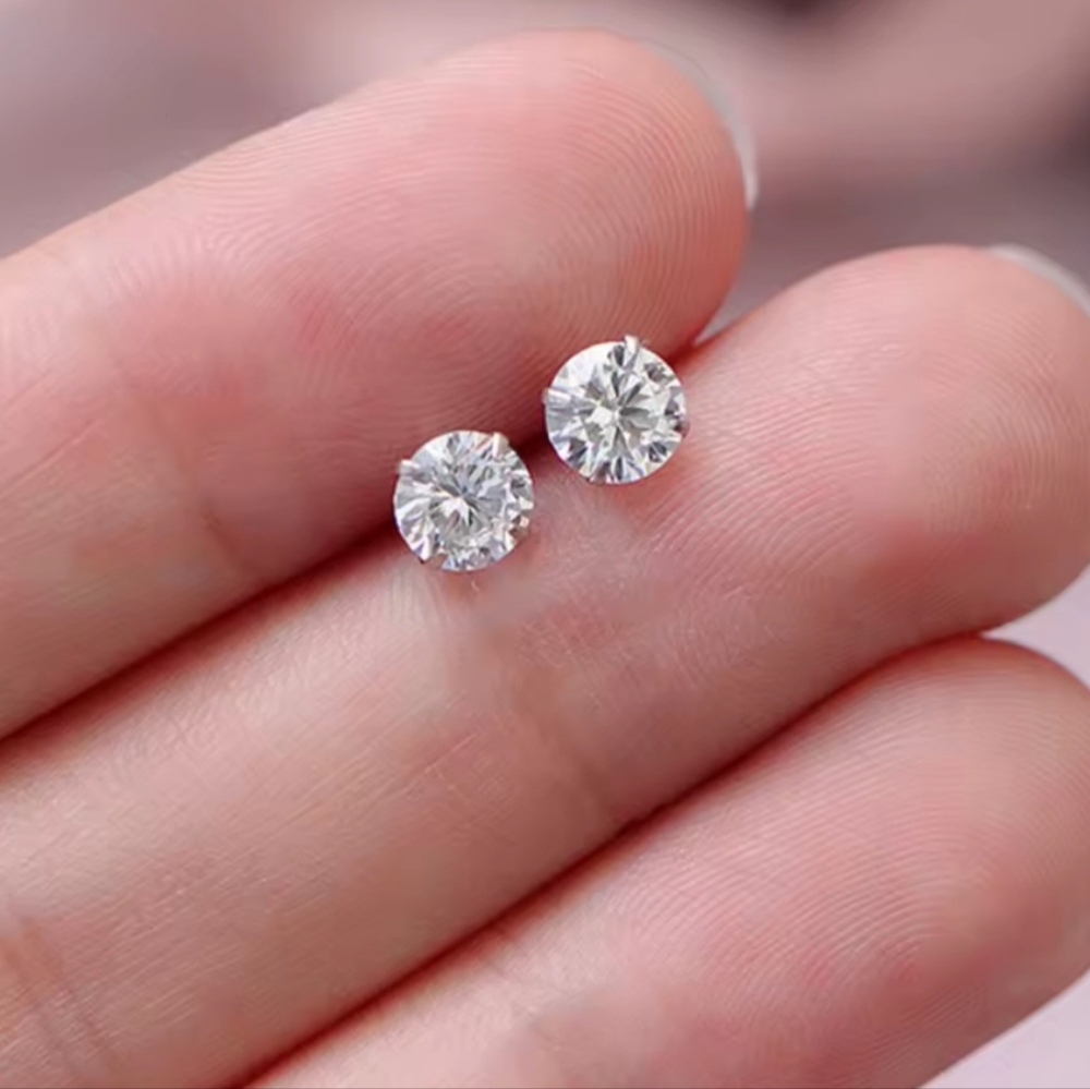 Elegant Silver Stud Earrings